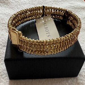 Talbots Gold Textured Bracelet